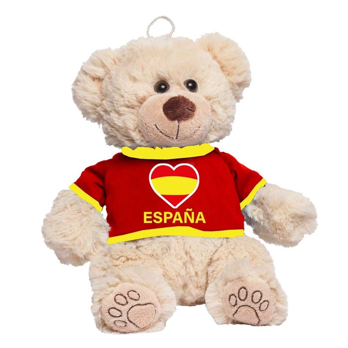 Peluche Oso Camisa Roja 20 cm Aurora