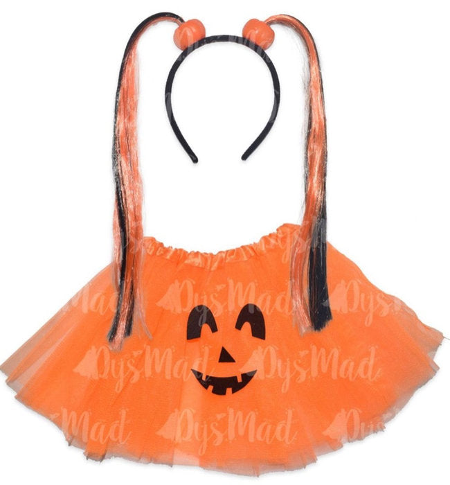 CONJUNTO INFANTIL CALABAZA TUTU + DIADEMA HALLOWEEN | LA CASA DE LOS DISFRACES | 1 UNIDAD | 8434654133852 Imagen principal del producto