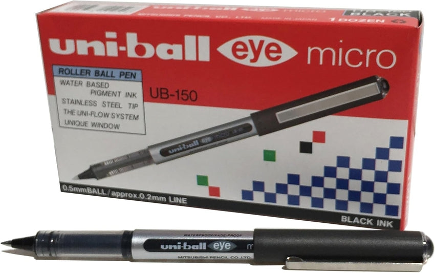 Pack 12 Bolígrafos Uni-ball Eye Micro Negro 0,5 mm Imagen principal del producto