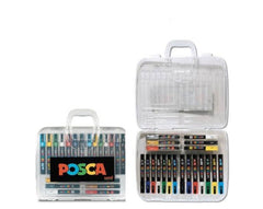 MALETIN PLASTICO 20 MARCADORES POSCA SURTIDOS | POSCA