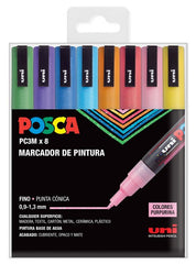 Rotulador Uni Posca Pc3M Estuche 8 Colores Sparkling | Posca | Pack 1 Unidades