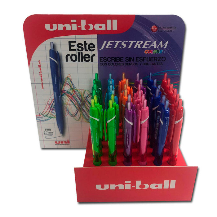 EXPOSITOR 36 BOLIGRAFO UNI JETSTREAM SPORT SXN-157 SURTIDOS | 36 UNIDADES | (UNI-BALL)