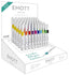 Pack 200 Rotuladores de fibra uni emott punta fina 0,4 mm colores surtidos