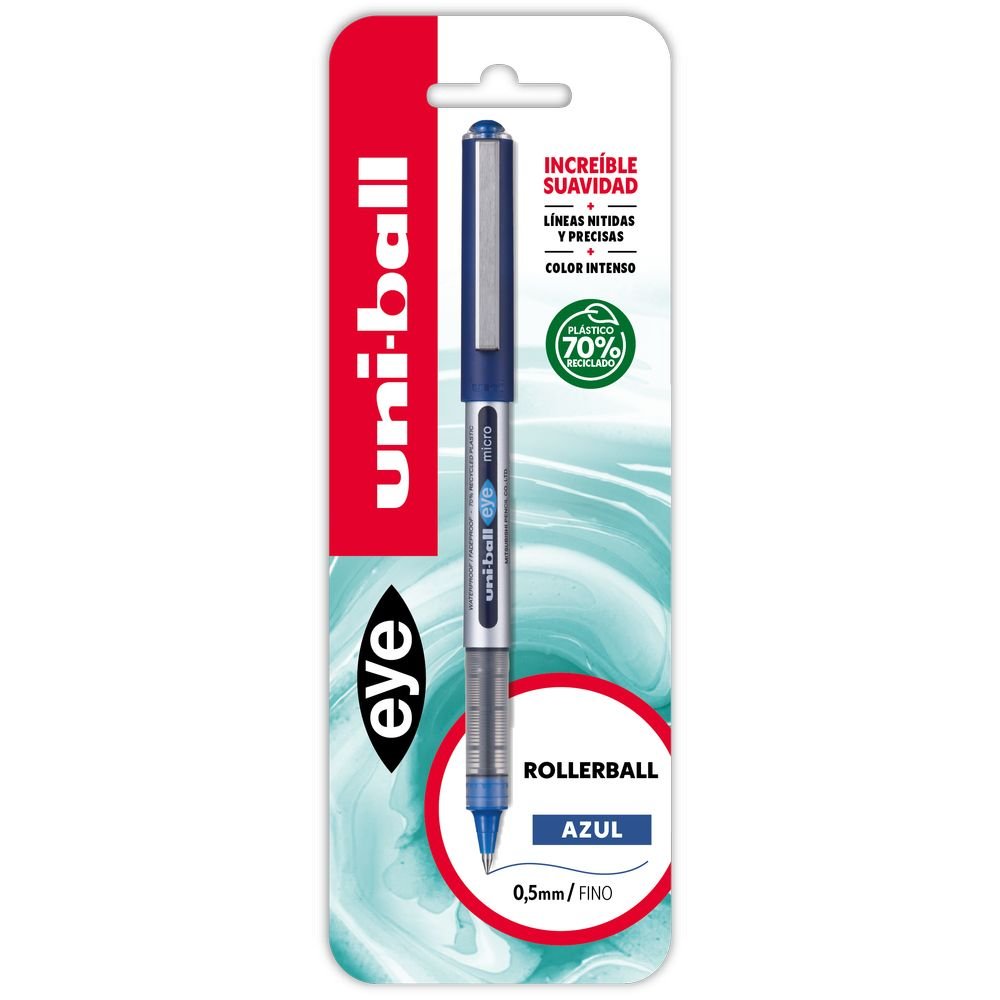 BLISTER BOLIGRAFO UNIBALL EYE MICRO UB-150E AZUL | 1 UNIDADES | (UNI-BALL) Imagen principal del producto