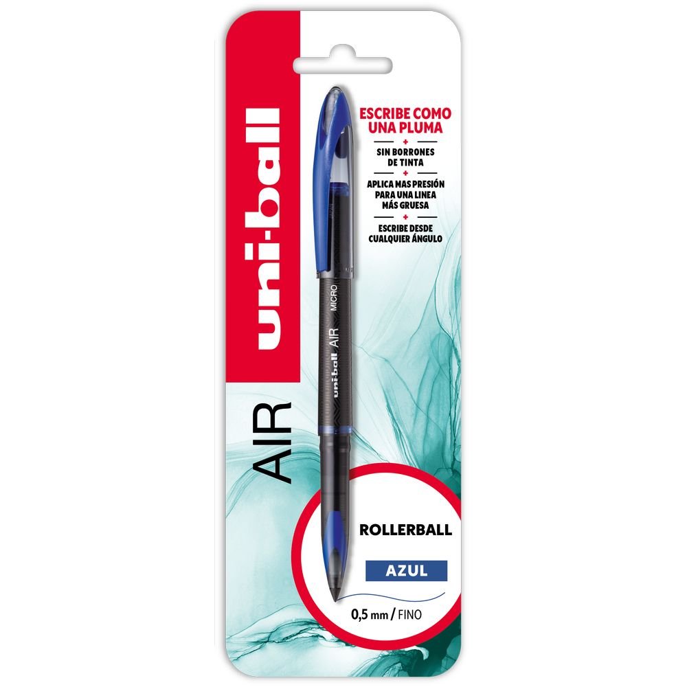 BLISTER BOLIGRAFO UNIBALL AIR 0,5 MM UBA188-M AZUL | 1 UNIDADES | (UNI-BALL) Imagen principal del producto