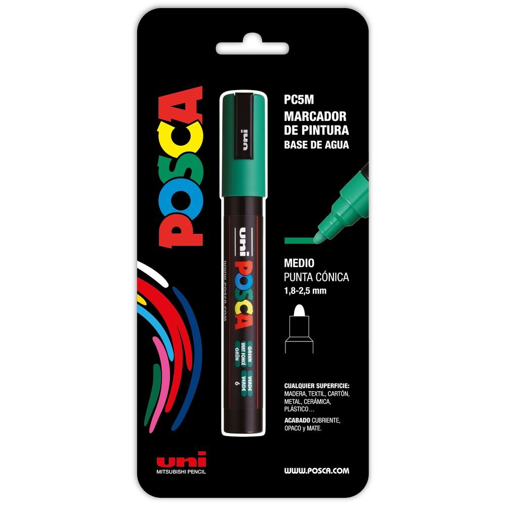 Rotulador Posca Pc-5m Verde marca Posca