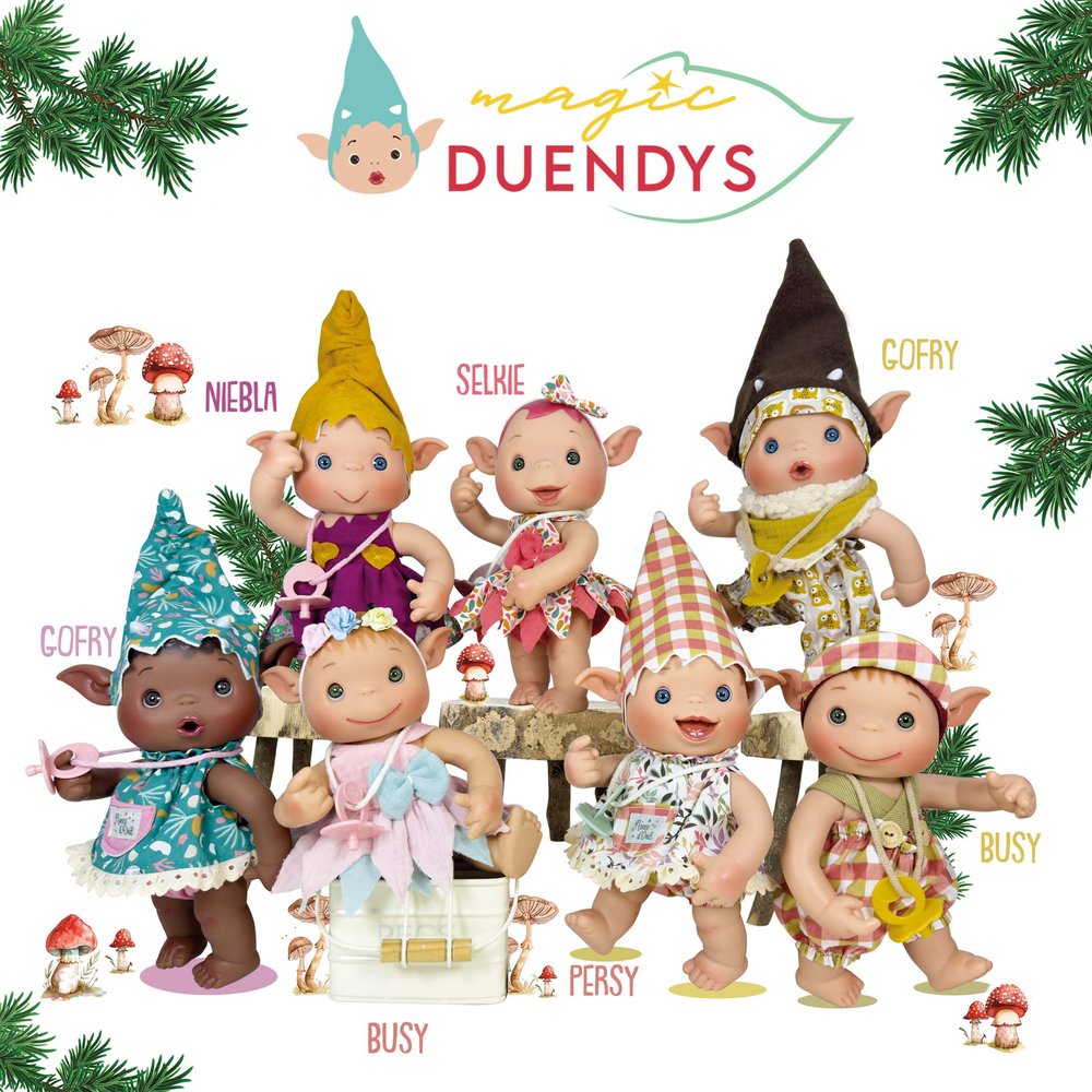 EXPOSITOR 8 DUENDYS MUÑECOS SURTIDOS | NINES D'ONIL | ENVASE 8 UDS. UNIDAD | 8435054303746 Imagen principal del producto