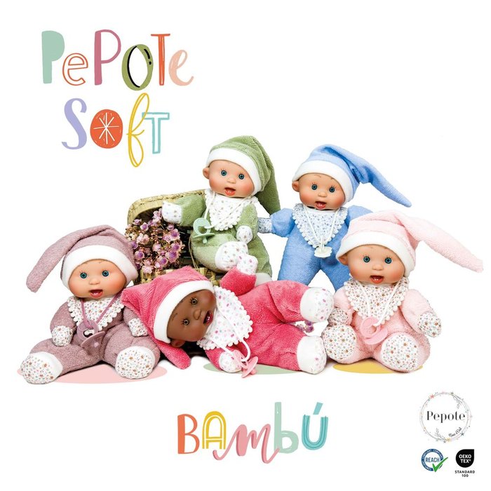 EXPOSITOR 8 PEPOTE SOFT MUÑECO | NINES D'ONIL | ENVASE 8 UDS. UNIDAD | 8435054304149