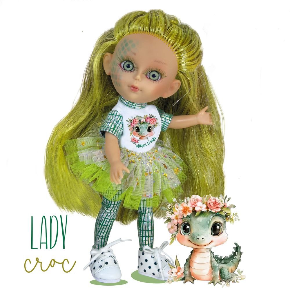 Muñeca Dainty Lady Croc Nines D'Onil en Vinilo y Tela Imagen principal del producto