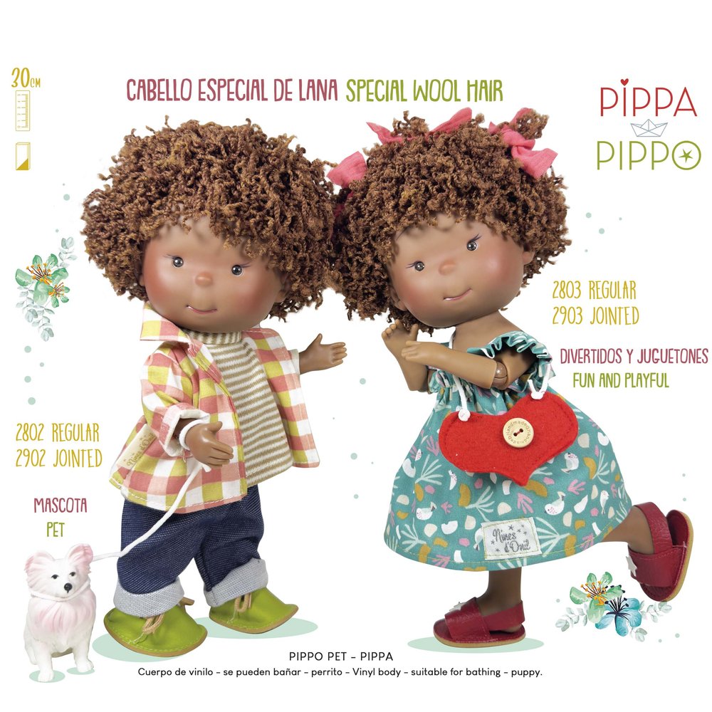 MUÑECA PIPPA MULATA PRIMAVERA | NINES D'ONIL | 1 UNIDAD | 8435054328039 Imagen principal del producto