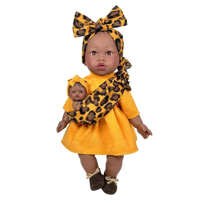 Muñeca Alika con Bebe Curly Hair Marca Sin Especificar Imagen principal del producto