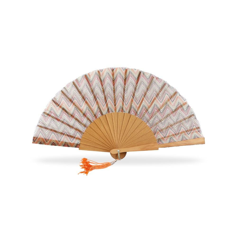 Abanico madera pulida tela lace 23 cm Pararols