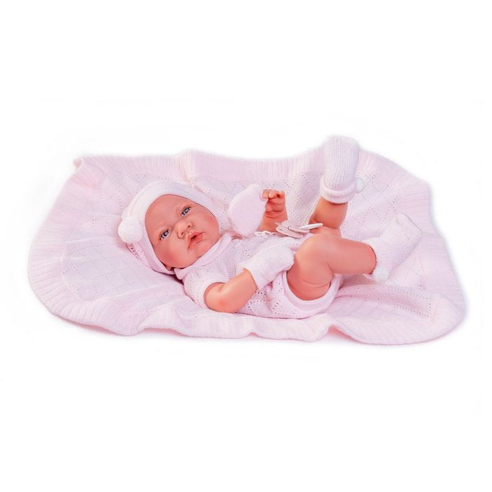 Muñeca Recien Nacida con Toquilla de Punto Antonio Juan SL Imagen principal del producto