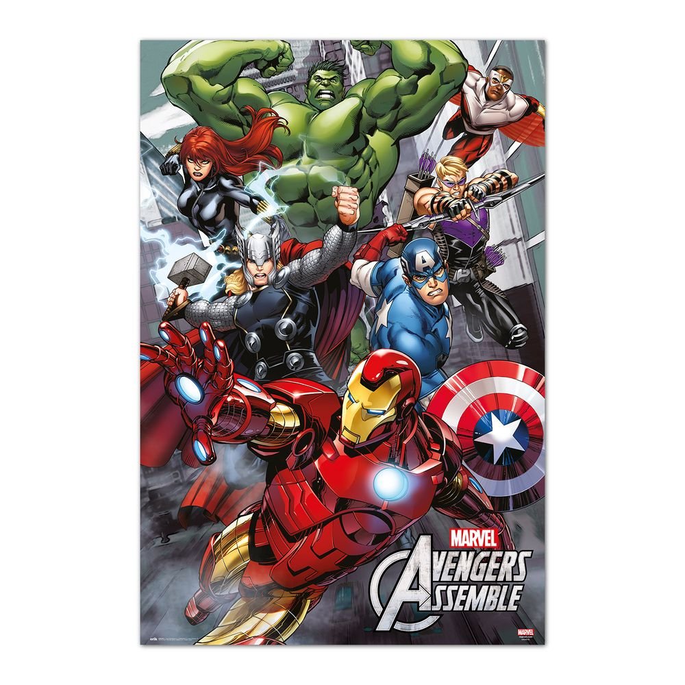 Poster 61 x 91 cm Marvel Los Vengadores Unidos Grupo Erik Merchandising Imagen principal del producto