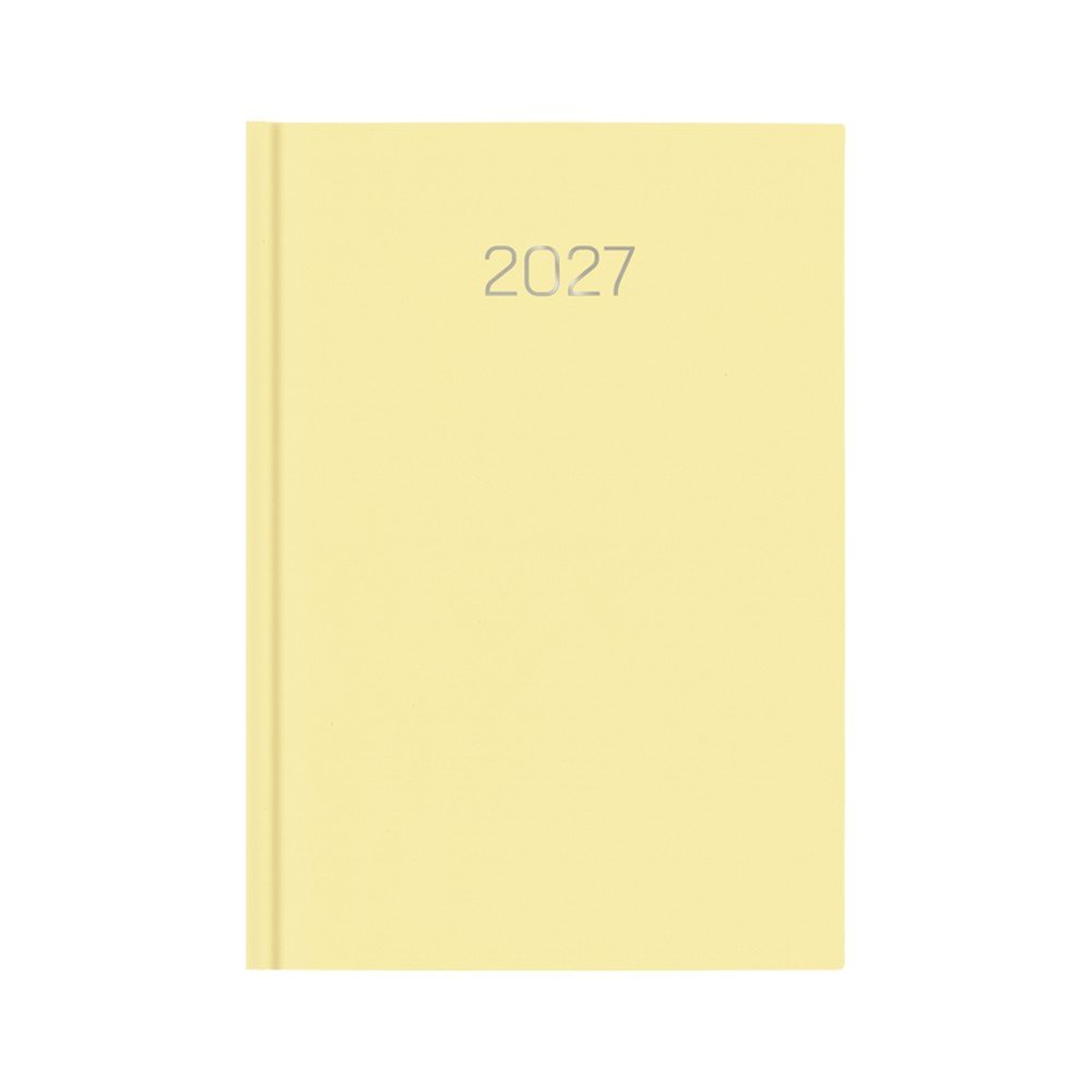 Agenda Anual 2027 D07 Premium Amarillo 14,5x20,5 cm