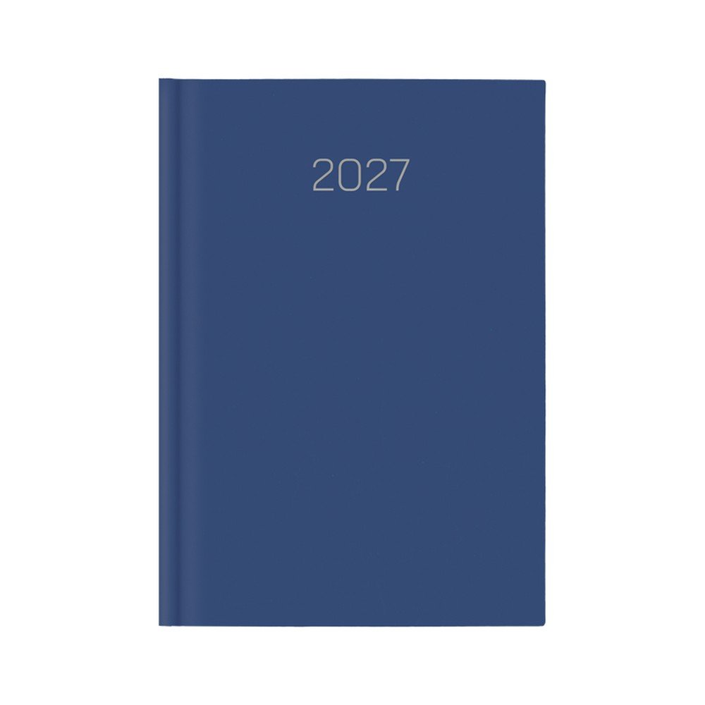 Agenda Anual 2027 D07 Premium Azul 14,5x20,5 cm