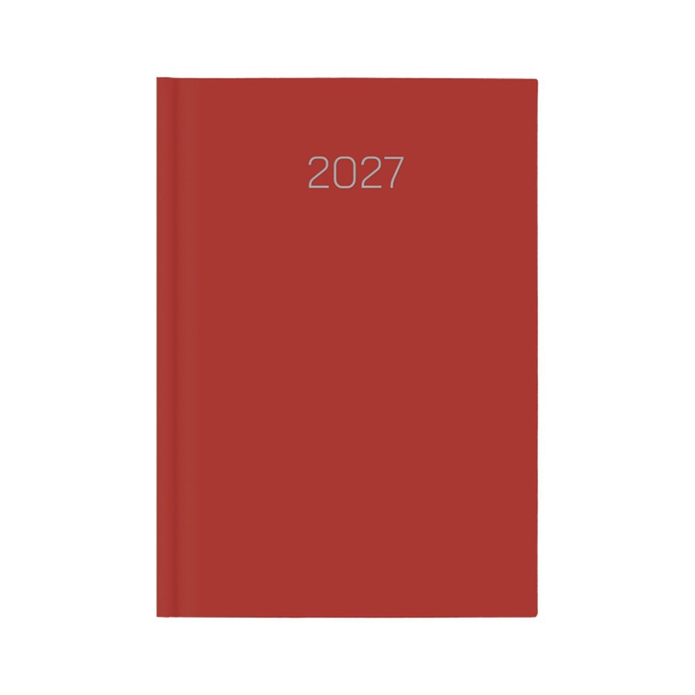 Agenda Anual 2027 D07 Premium Rojo Lediberg