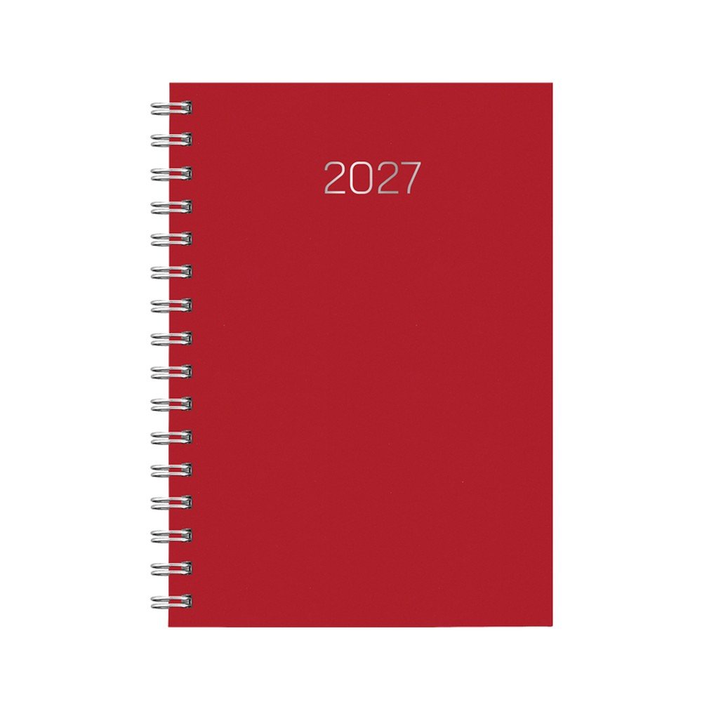 Agenda Anual 2027 D08 Lediberg Premium Rojo