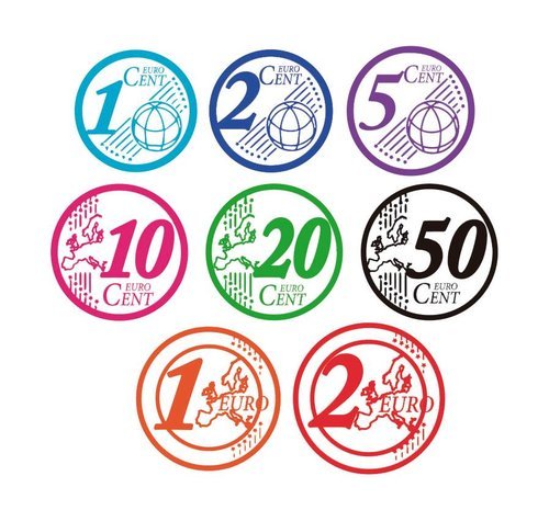Sellos Monedas Euro 8U Fraga Pack 8 Unidades