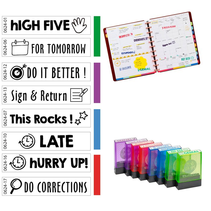 SELLO MINI INGLES 8 TITULOS | 1 UNIDADES | (FRAGA)