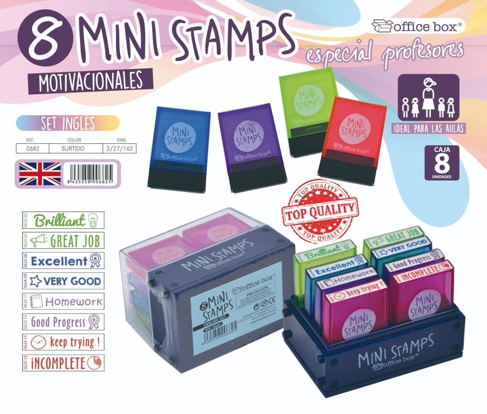 Sello Mini Inglés 8 Títulos FRAGA