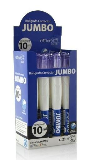 CORRECTOR BOLIGRAFO JUMBO 10ML | 12 UNIDADES | (FRAGA) Imagen principal del producto