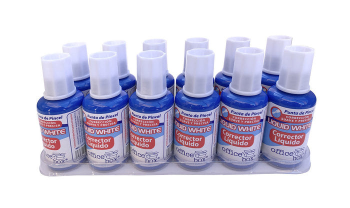 CORRECTOR LIQUIDO PINCEL LIQUID WHITE 12ML | 12 UNIDADES | (FRAGA) Imagen principal del producto