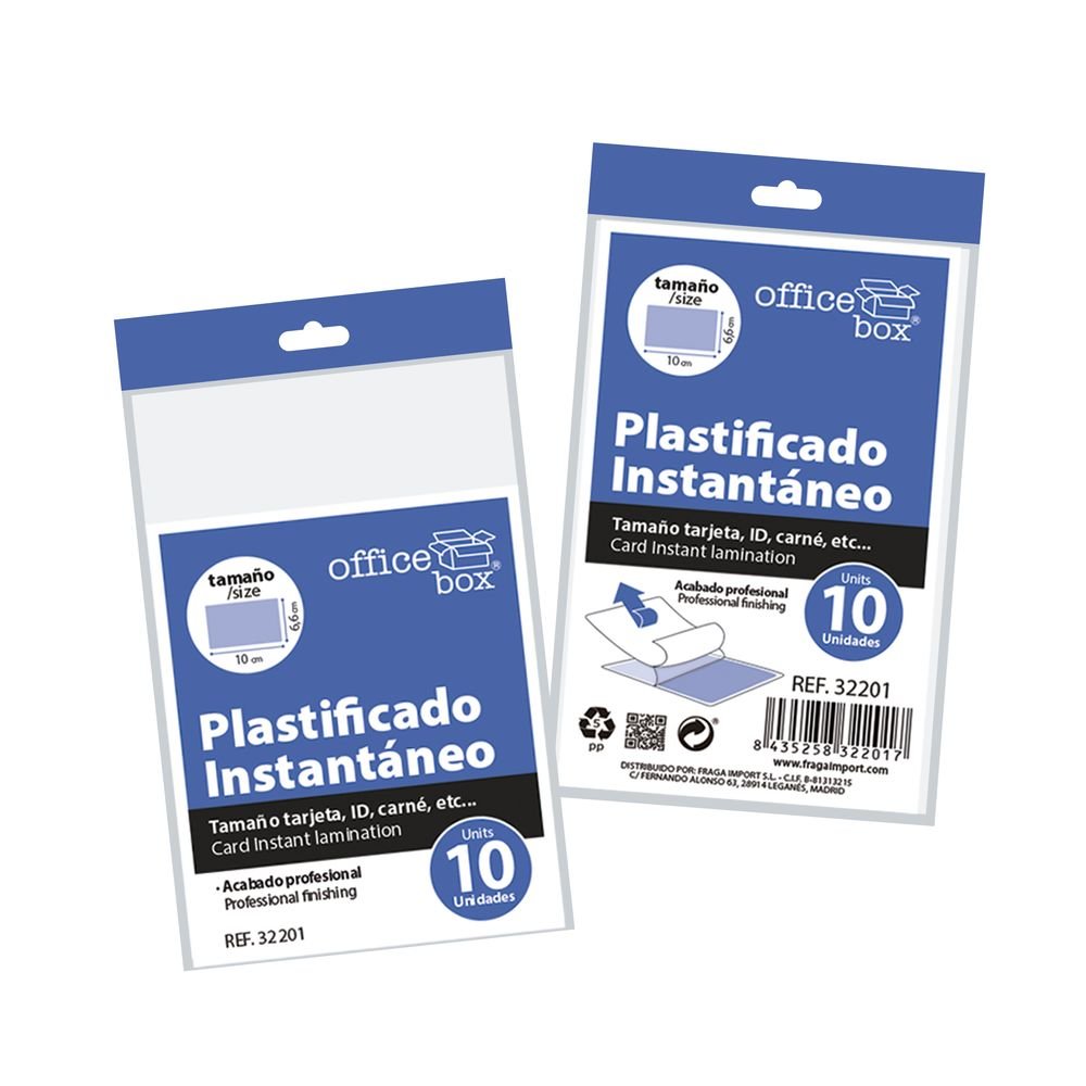 Blister 10 Laminas Plastificado Tarjeta Instantaneo Imagen principal del producto