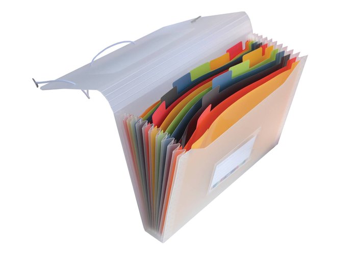 Carpeta A4+ Clasificador con Gomas 12 Divisiones Vital Colors Fraga Imagen principal del producto