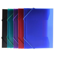 CARPETA GOMAS A5 POLIPROPILENO COLORES SURTIDOS SUPRA | 10 UNIDADES | (FRAGA)