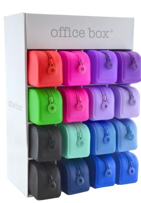 EXPOSITOR 16 PORTATODOS RECTANGULAR SILICONA SURTIDOS | FRAGA Imagen principal del producto