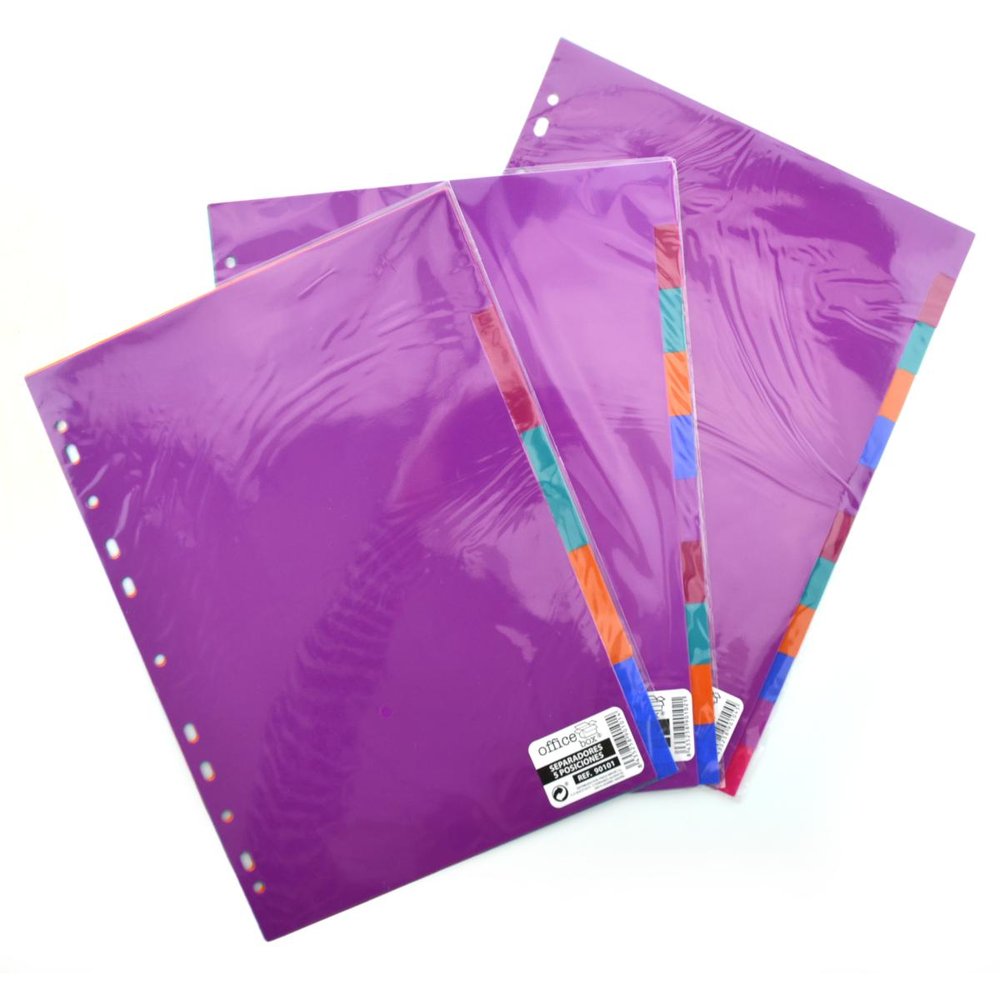 Separadores A4 Fraga multitaladro surtido, 10 unidades