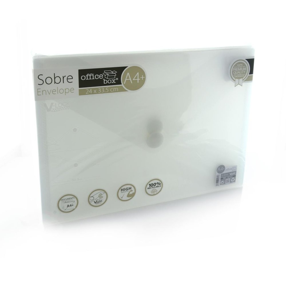 Sobre A4+ Broche Velcro V-Lock Fraga, 10 unidades