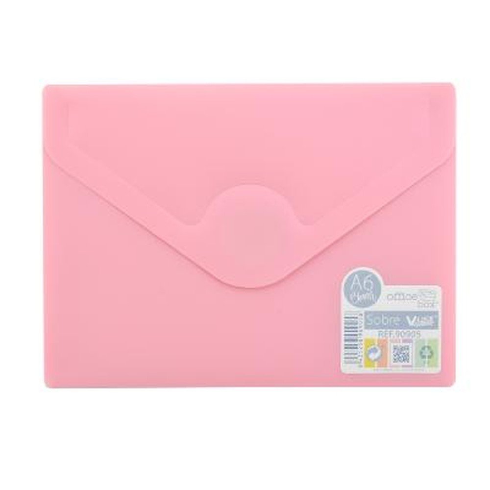 Sobre A6 cierre velcro Fraga blush 10 unidades