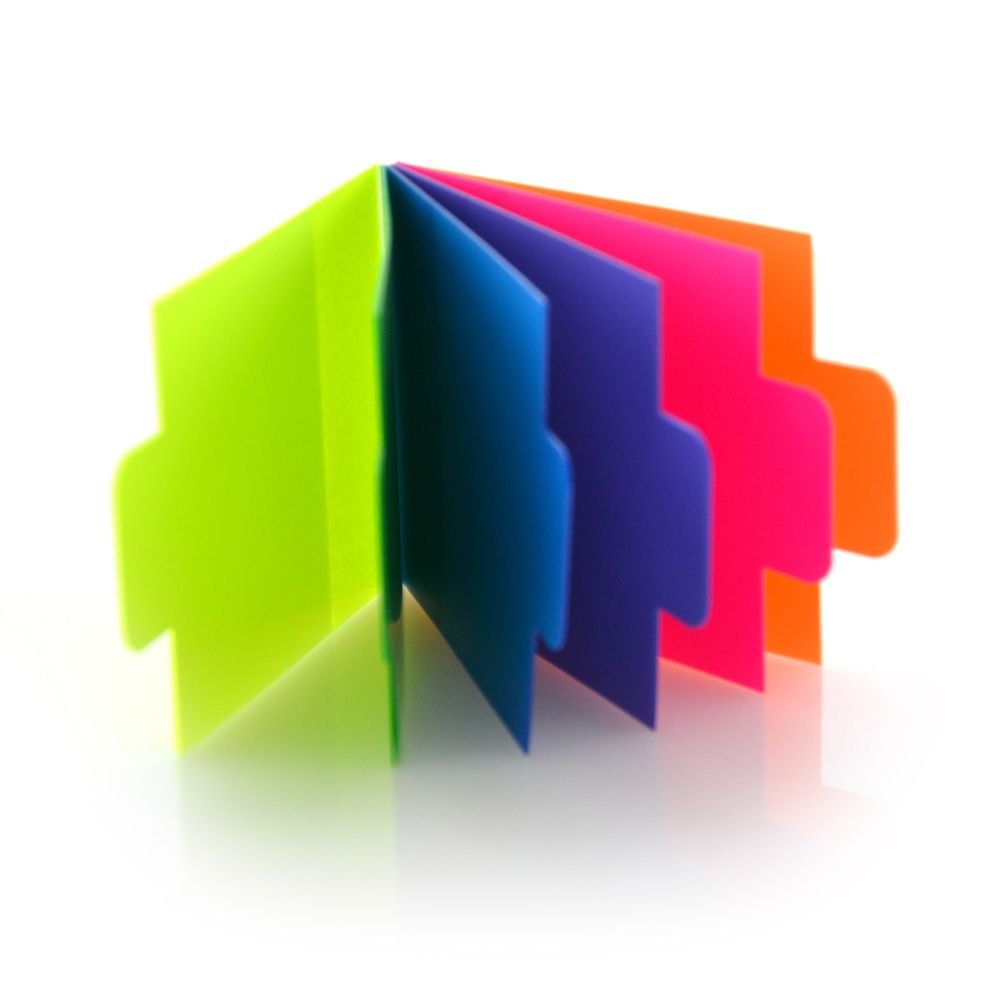 Notas adhesivas index fluorescentes Fraga - pack 60 ud (Pack 10 uds)