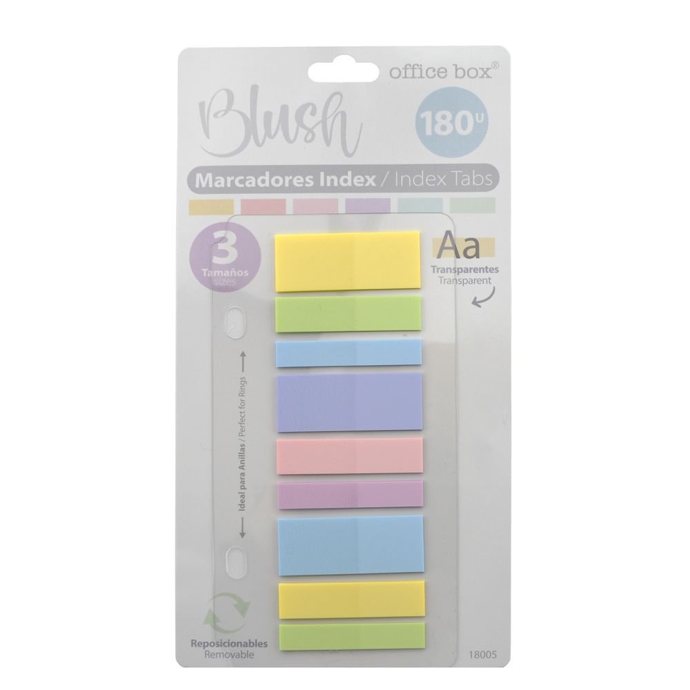 Blister 180 Marcadores Index Blush Fraga