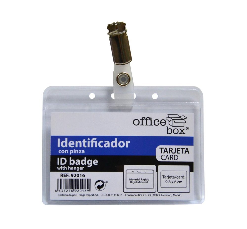 Identificador Horizontal con Pinza 98x60 mm Fraga Imagen principal del producto