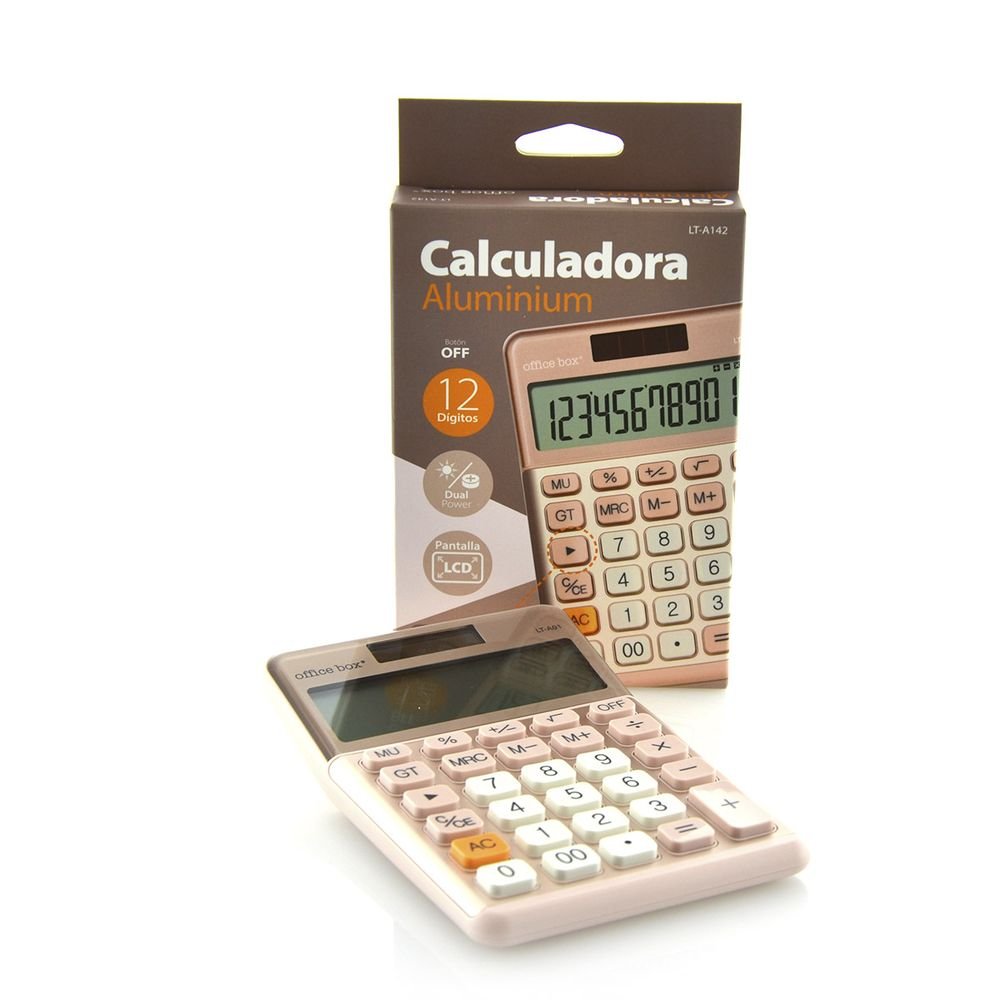 Calculadora de Mesa Office 12 Dígitos Fraga Rosa Imagen principal del producto