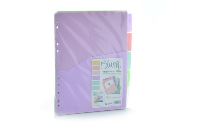 Juego 10 Separadores Xtra Bolsillo Portadocumentos Blush FRAGA