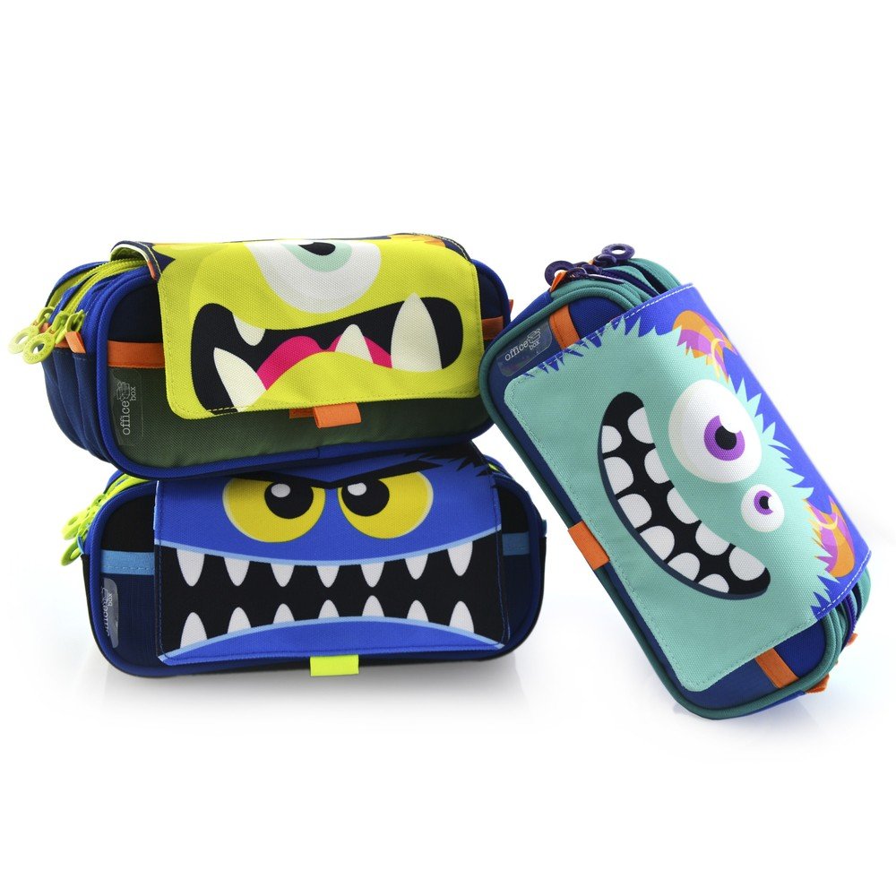 Porta Todo Triple Monsters 22x11 cm | FRAGA