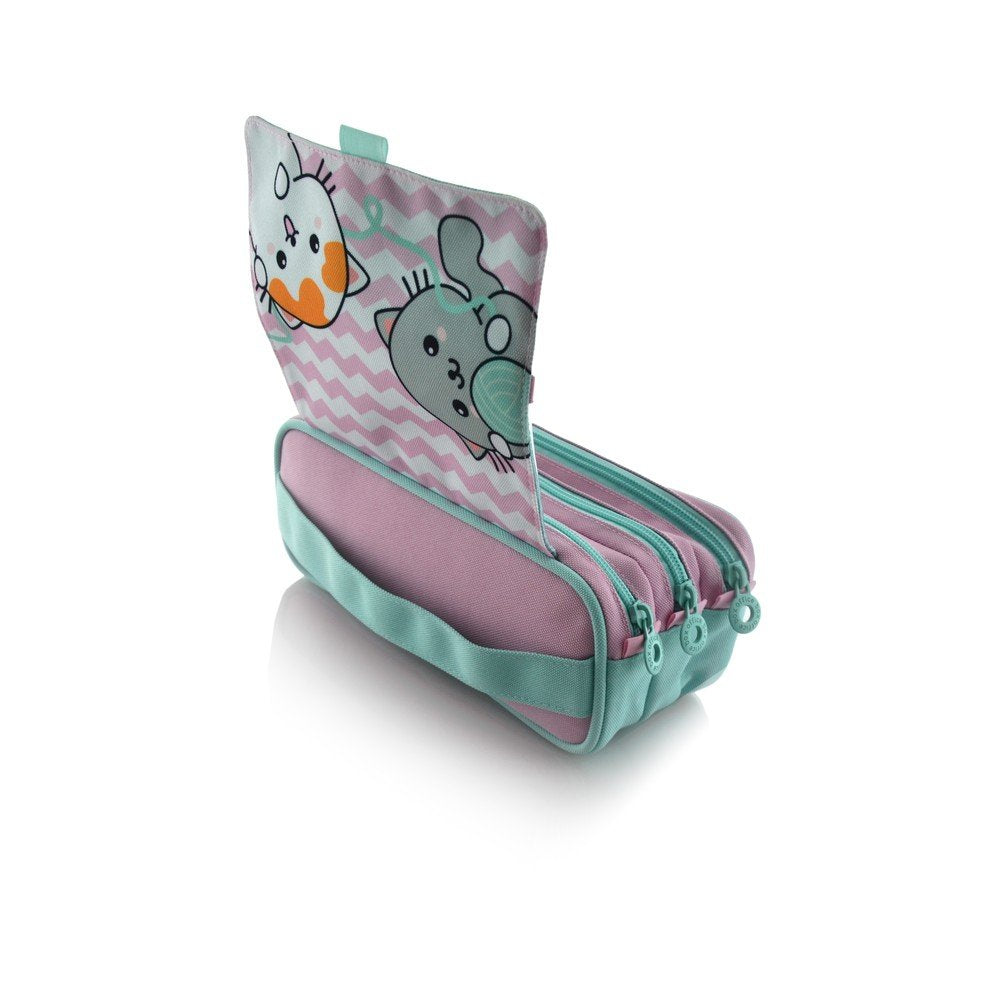 Porta todo triple Kawaii 22x11x6 cm - FRAGA