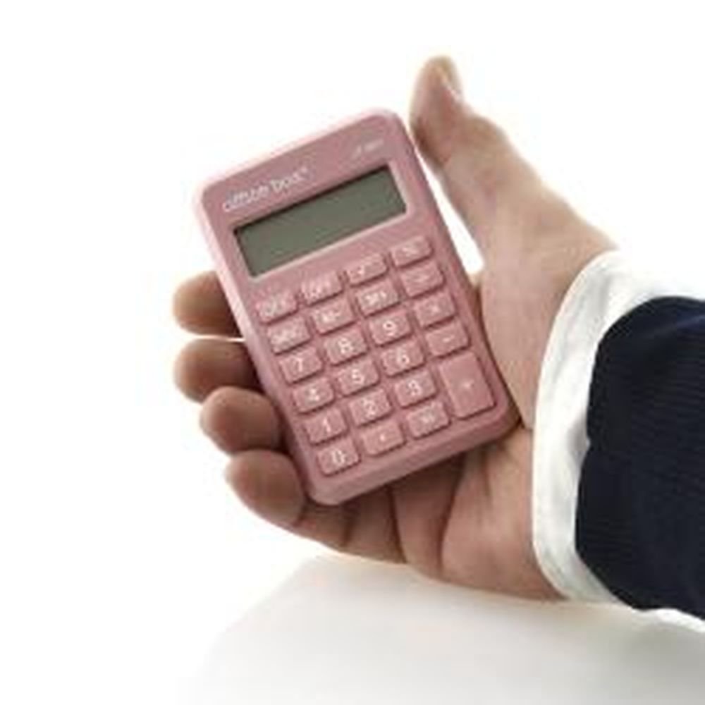 Calculadora Mini 8 Dígitos Fraga Rosa - Pack 5 Unidades