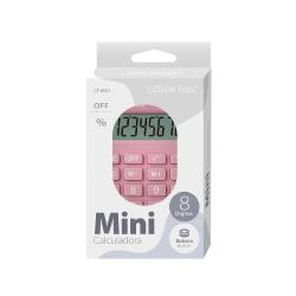 Calculadora Mini 8 Dígitos Fraga Rosa - Pack 5 Unidades