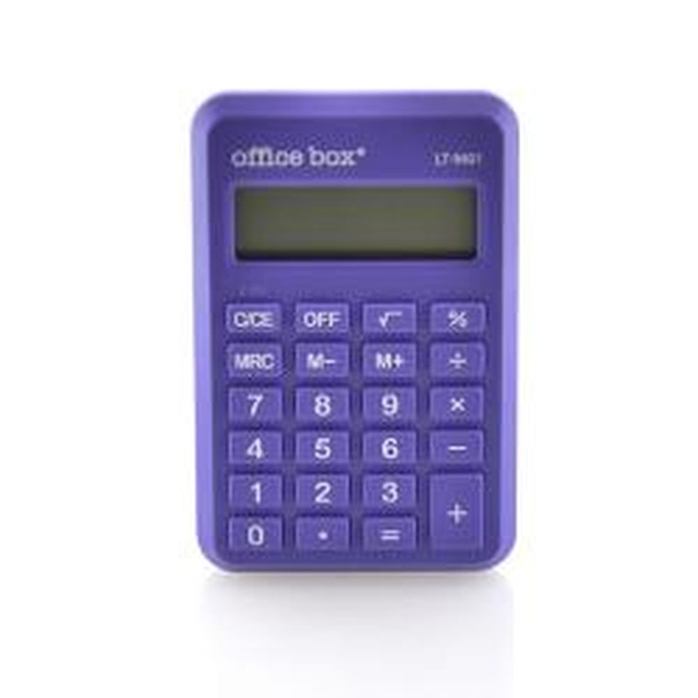 Calculadora mini 8 dígitos color morado marca Fraga Imagen principal del producto