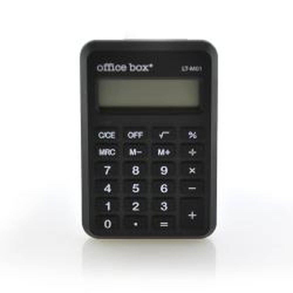 Calculadora Mini 8 Dígitos Color Negro Caja Individual Fraga