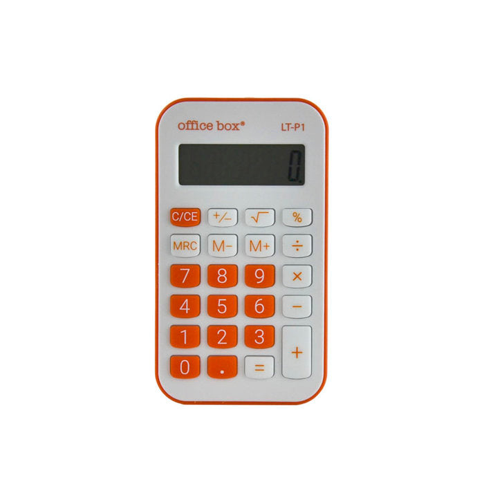 CALCULADORA POCKET NARANJA 8 DIGITOS | 5 UNIDADES | (FRAGA) Imagen principal del producto