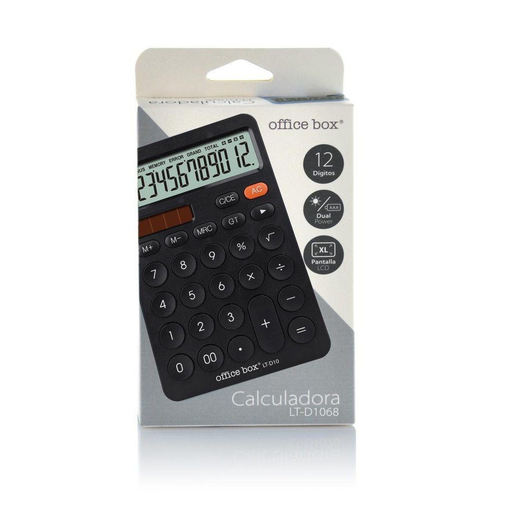 Calculadora de mesa 12 dígitos Fraga color negro