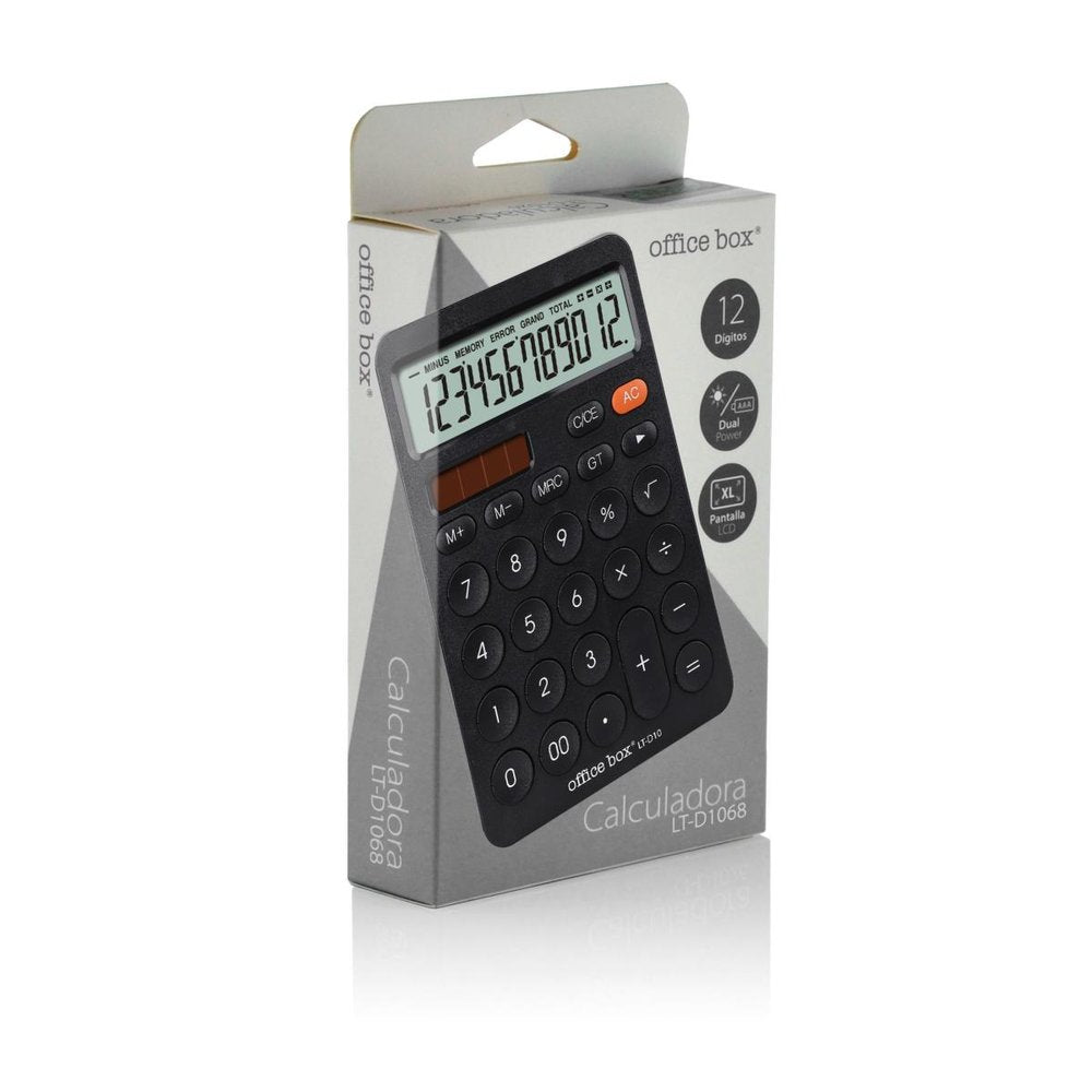 Calculadora de mesa 12 dígitos Fraga color negro