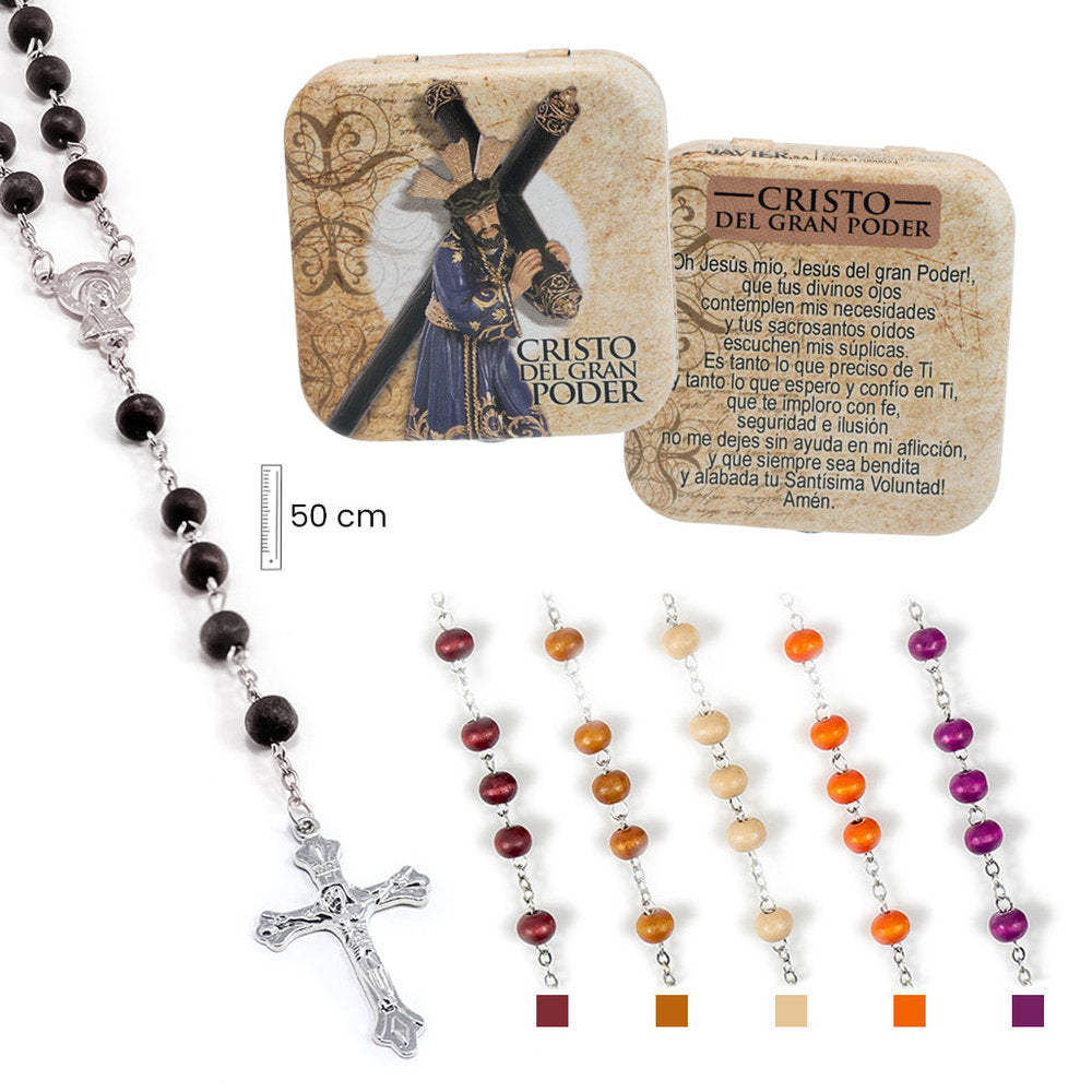 Rosario Cristo Gran Poder Madera Marca Rosario Javier 50 cm
