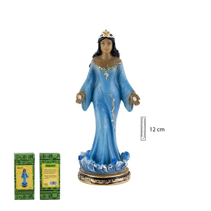 Figura Yemaya Azul de Pie 13 cm Marca Figuras Esotéricas Javier Imagen principal del producto